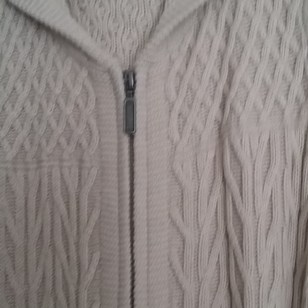 **SOLD* Women's Hooded Cardi Sweater w/thumb holes